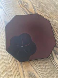 漆器　ゴールドクラフト　お盆　トレー　花の盆　八角形