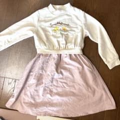 ⁠【130cm】a.v.v すみっコぐらし コラボ ドッキングワンピース 長袖⁠のサムネイル