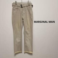 MARGINAL MAN 스태닝 루어 코튼 100% 바지 벨트 S