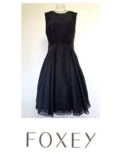 ☆FOXEYフォクシーロングドレスワンピースブラック希少42 - メルカリ