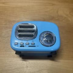 レトロデザイン ワイヤレススピーカー 本体 ブルーのサムネイル