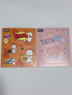 BT21 마그넷 스티커 2장 세트 RJ TATA