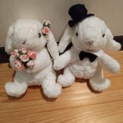 ぬいぐるみ うさぎ オス&メスペアのサムネイル