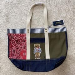 新品！ポロベアバンダナ柄トートバッグ - メルカリ