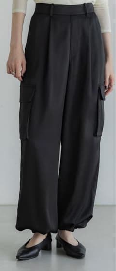 crewre】マットサテンカーゴパンツ black size2 - メルカリ
