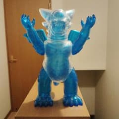 メカミボラ　ソフビ　怪獣　ガーガメル　インディーズ ソフビ クリアブルー 怪獣 ガーガメル デスラ インディーズ 値下げ可能