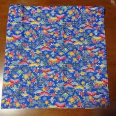 沖縄模様の生地「紅型小柄」32強×32cm強一枚のサムネイル