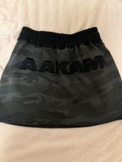 aakam ミニスカート　迷彩　スウェット　アカム　カモ柄