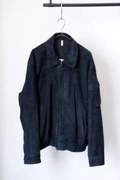 CCU レザー　ミリタリー フライト ジャケット　ネイビー　スエード CCU レザー ミリタリー フライト ジャケット ネイビー スエード - メルカリ