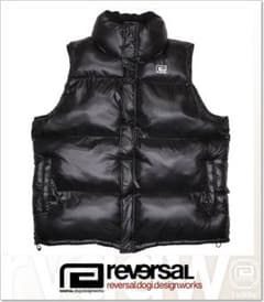 reversal 23AW BLACK PUFFER VEST ダウンベスト - メルカリ