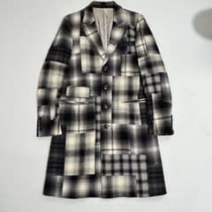 レア ナンバーナイン 宮下期 07aw パッチワークコート チェスター 
