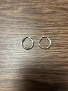 シルバー925 フープピアス 両耳用　20mmのサムネイル