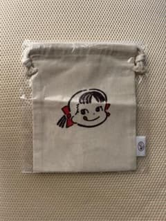 Fujiya Peko-chan Cotton Drawstring Purse