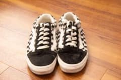 VANS スリッポン チェッカーボード ボア 限定デザイン 使用感あり 送料込みのサムネイル