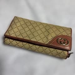 Gucci GGパターン 長財布 ベージュ/ネイビー Gucci GGパターン 長財布 ベージュ/ネイビー Gucci GGパターン 長財布