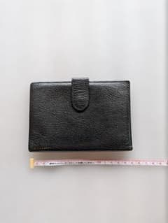 【超美品】SUN　ROSE（サン・ローズ）　本革　折れサイフ　（ブラック）のサムネイル