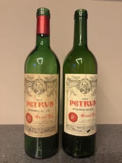【空瓶】Pétrus Pomerol 1973 & 1988【2本セット】 空瓶】Pétrus Pomerol 1973 & 1988【2本セット】 - メルカリ