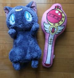 세일러 문 박물관 큐티 문로드 쿠션 루나 인형
