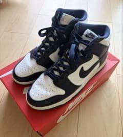 ナイキ ダンクハイ ネイビー_nikedunkhiretrofragment - メルカリ