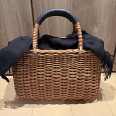 北欧、暮らしの道具店 よくばりかごバッグ リネンクロス付き 未使用品