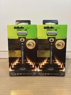 Gillette Labs ブラック＆ゴールド 限定デザイン 2個セット - メルカリ