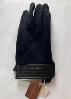 LANCEL ランセル メンズ 手袋 カシミヤ混 ブラックのサムネイル