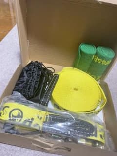 スラックライン slack line 綱渡り　キャンプ用品　ビーチのサムネイル