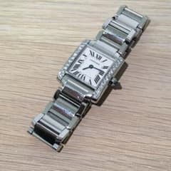 Cartier タンクフランセーズSM 時計 ダイヤ レディース