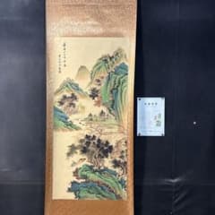 四尺中堂 中国伝統 山水画 春江垂釣 掛け軸 明代山水 四尺中堂 中国伝統 山水画 春江垂釣 掛け軸 明代山水 - メルカリ