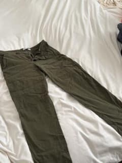 ZARA BASIC Z1975 DENIM カジュアルパンツ オリーブのサムネイル