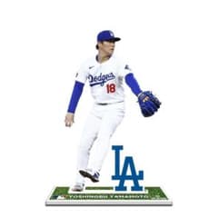 山本由伸 ロサンゼルス・ドジャース プレイヤースタンド フィギュア 高さ25cm 山本由伸 ロサンゼルス・ドジャース プレイヤースタンド フィギュア 高