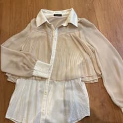 専用！！！シフォンプリーツシャツのサムネイル