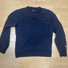 Champion メンズ クルーネック スウェット ネイビーのサムネイル