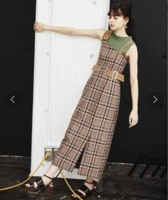 REDYAZEL バックスピンドルチェックジャンパースカートのサムネイル