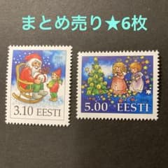 【まとめ売り★計6枚】外国未使用切手　東欧　クリスマスほか　３シリーズのサムネイル