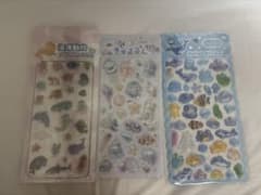 ぷっくりシール 3種セット 海洋動物 モチーフのサムネイル