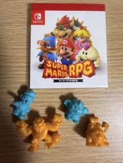 【スーパーマリオRPG】フィギュア4体＋非売品メモ帳セットのサムネイル