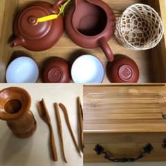 中国茶器セット 木製ケース付のサムネイル