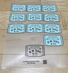 THE H.W. DOG & CO. ステッカー✖️10枚