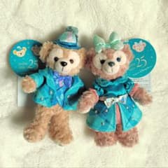 東京ディズニーシー 25周年 ダッフィー シェリーメイ ぬいぐるみバッジ