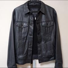 Armani Jeans レザートラッカージャケット 46 XS日本サイズM - メルカリ