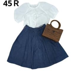 【極美品】45Ｒ デニム フレアスカート サイズ　3