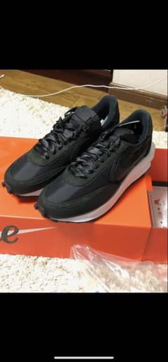 【新品】sacai × Nike LDV Waffle Triple Blackのサムネイル