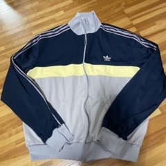 adidas ジップアップジャケット ネイビー/グレー/イエローのサムネイル