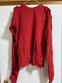 hide着用 JIMSINN 赤ガーゼシャツ パンクファッション - メルカリ