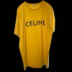 セリーヌ センターロゴ 半袖 tシャツ ルーズコットンジャージー XL 