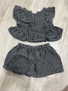 baby GAP ギンガムチェック セットアップ 12-18mのサムネイル