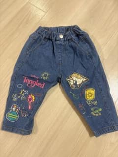 【美品】ディズニー　ラプンツェル　デニム パンツ　80