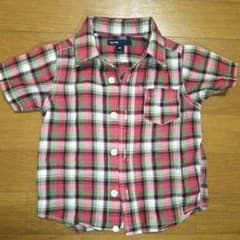 babygap 半袖 チェックシャツ 赤 90のサムネイル