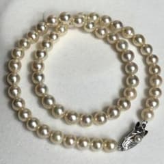 田崎/テリ強】 あこや 6.9ミリ 26g 41.5cm SV金具 ネックレス - メルカリ